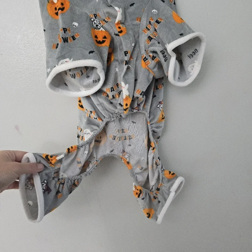 Berkshire Pet Collection Halloween Pet Pajamas Pumpkin Ghosts Medium